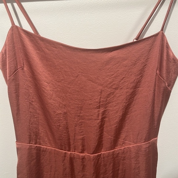 Wilfred Magdalena Satin Dress in Earthen Red - size 4 - Picture 5 of 12